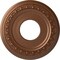 Ekena Millwork Jackson Ceiling Medallion (Fits Canopies up to 7 3/8"), 12 1/4"OD x 4"ID x 1 1/8"P, Polished Copper CM12JAPOS - alternate 1